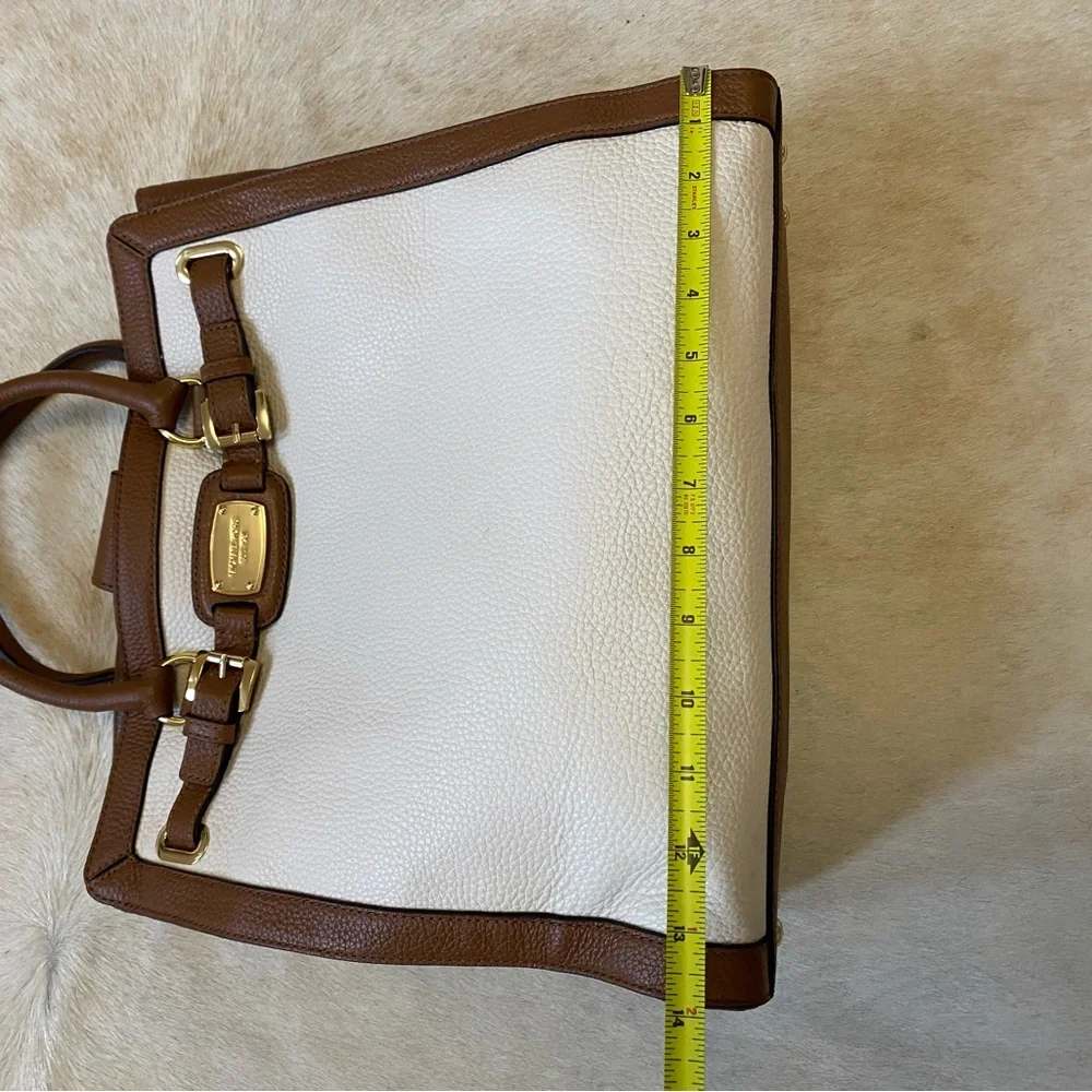 Michael Kors Tan and Cream Tote Bag